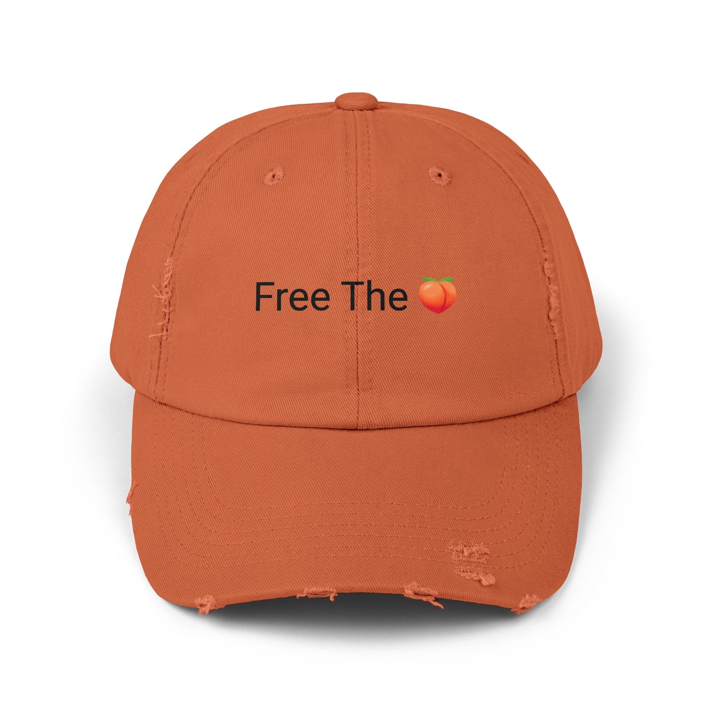 Free The 🍑 Distressed Cap