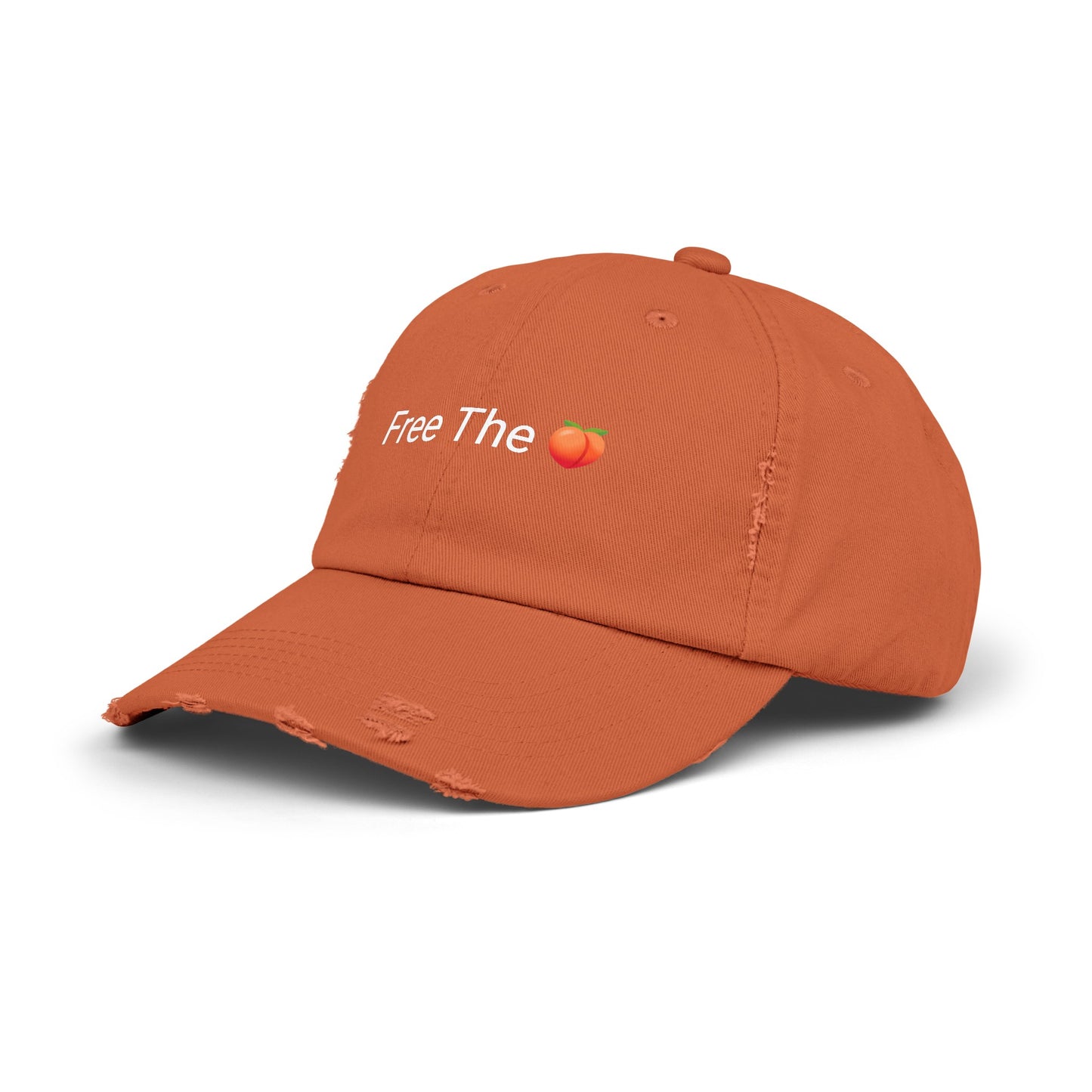 Free The 🍑 Distressed Cap