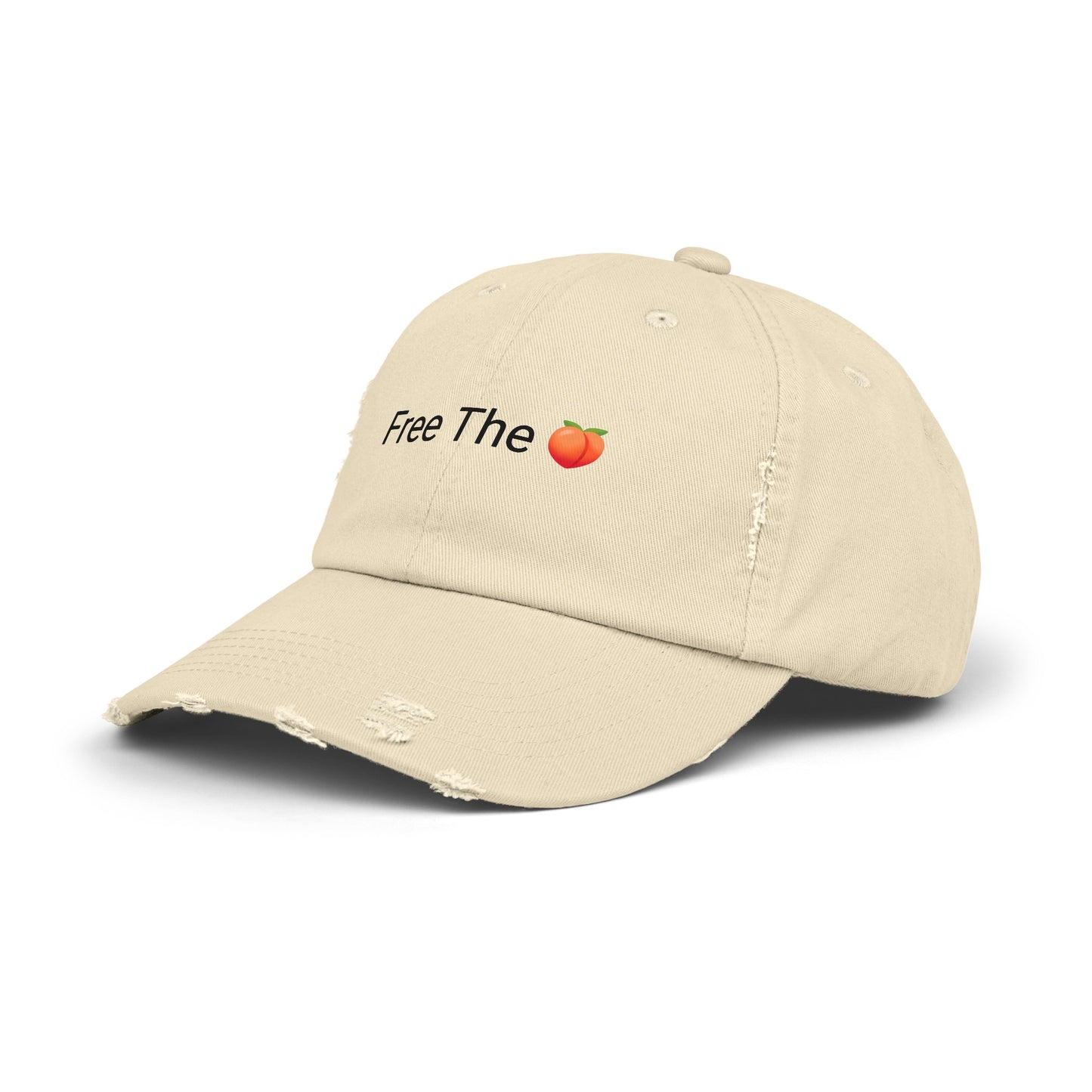 Free The 🍑 Distressed Cap