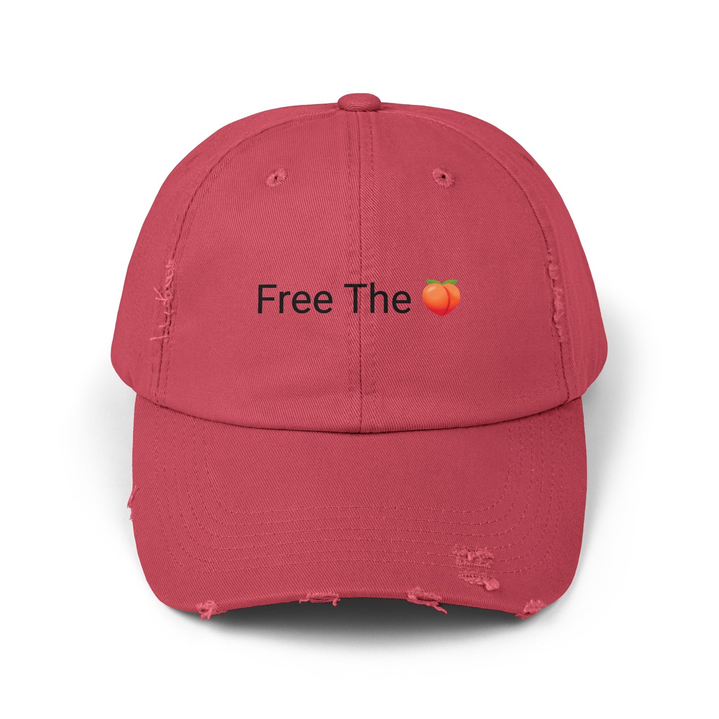 Free The 🍑 Distressed Cap