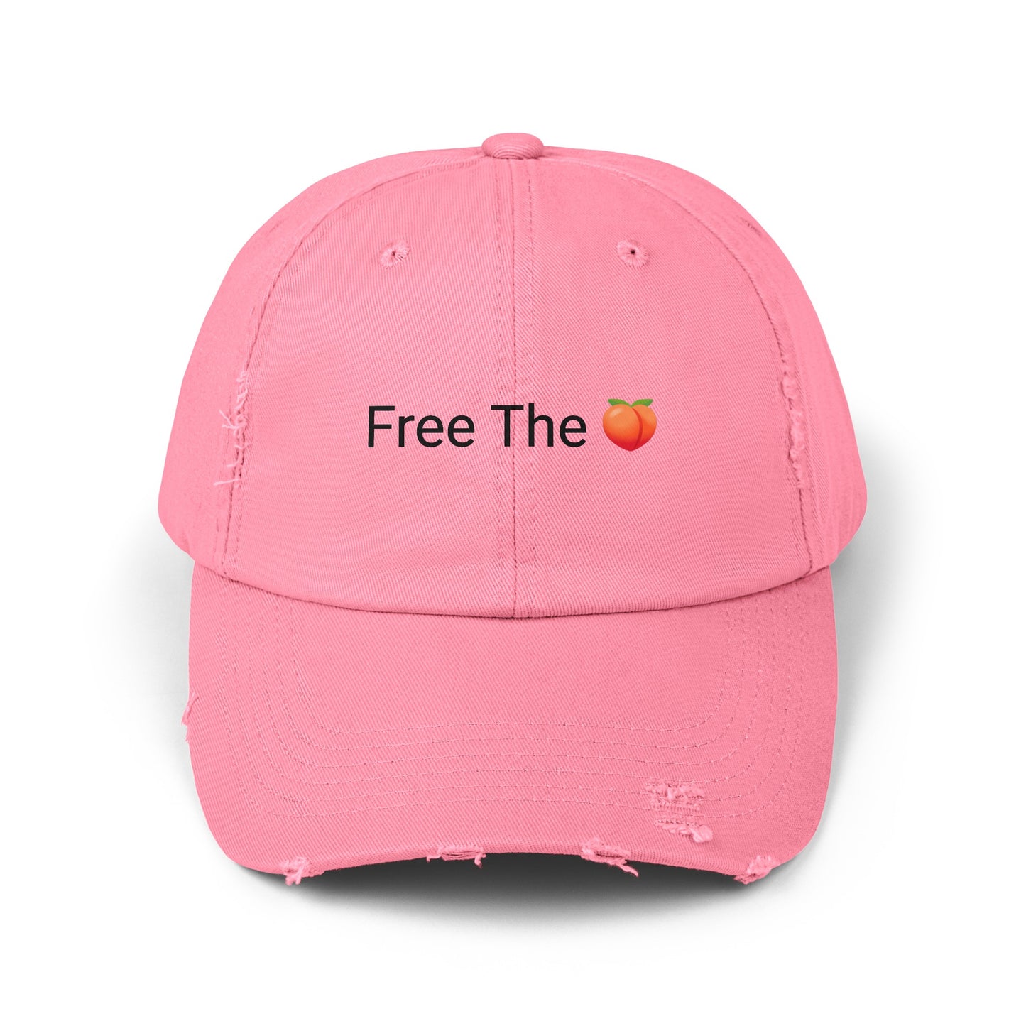 Free The 🍑 Distressed Cap