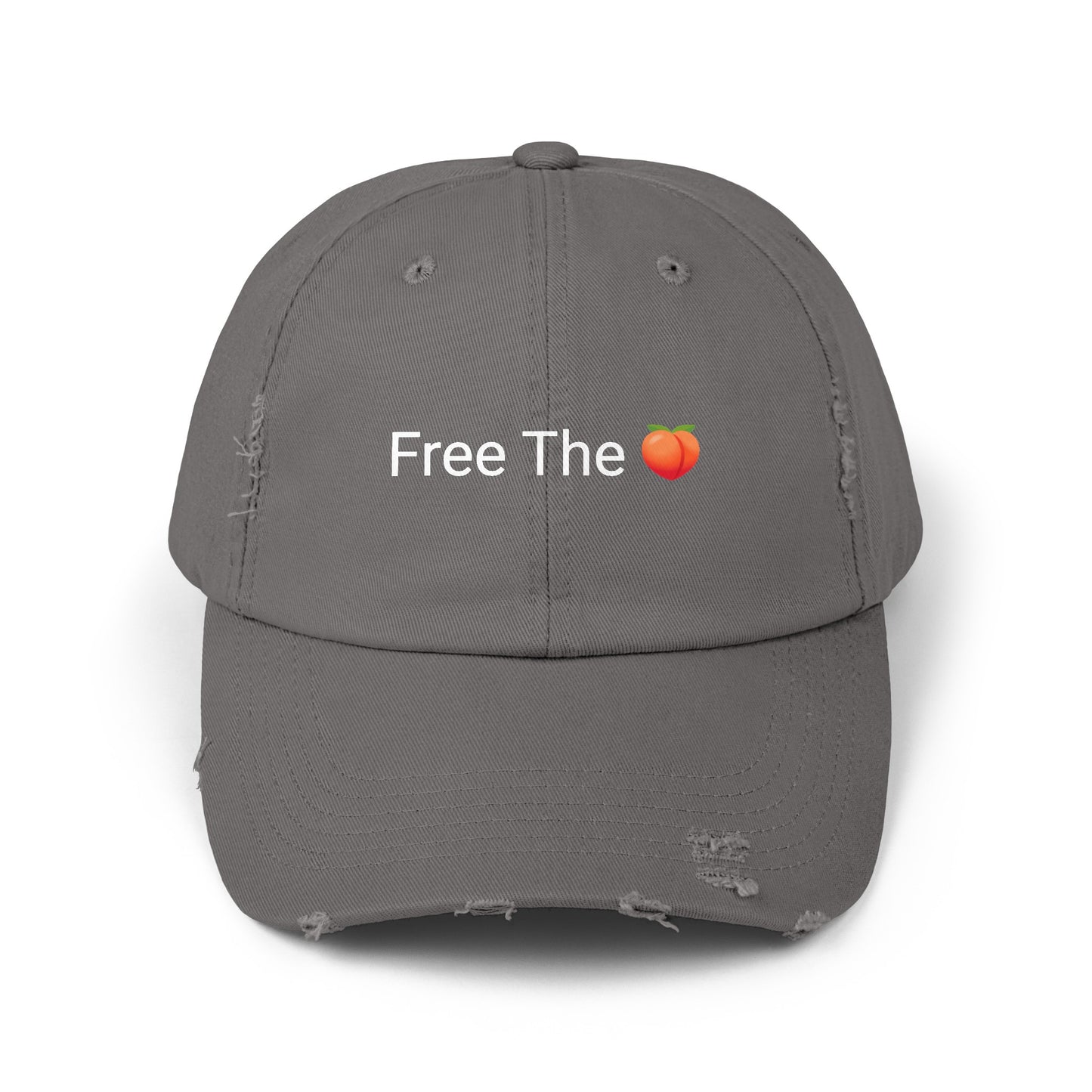 Free The 🍑 Distressed Cap