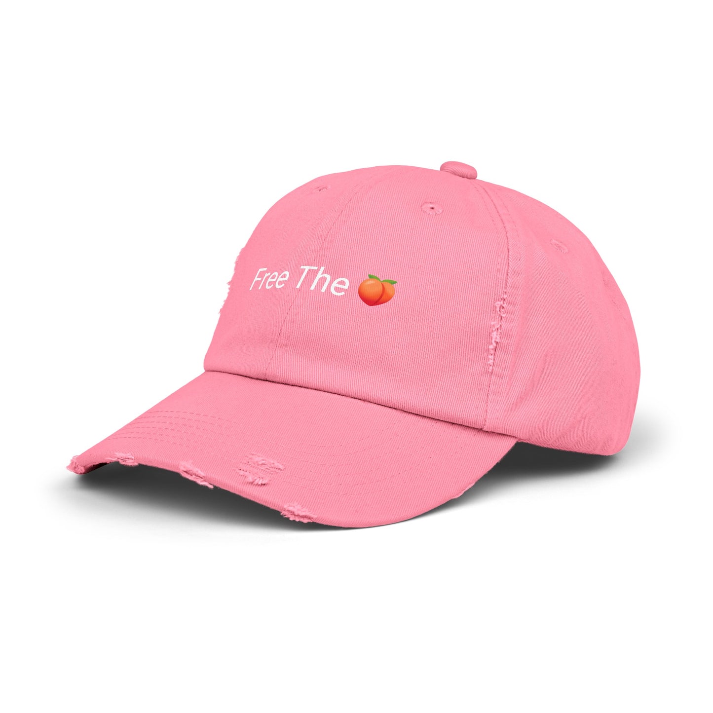 Free The 🍑 Distressed Cap