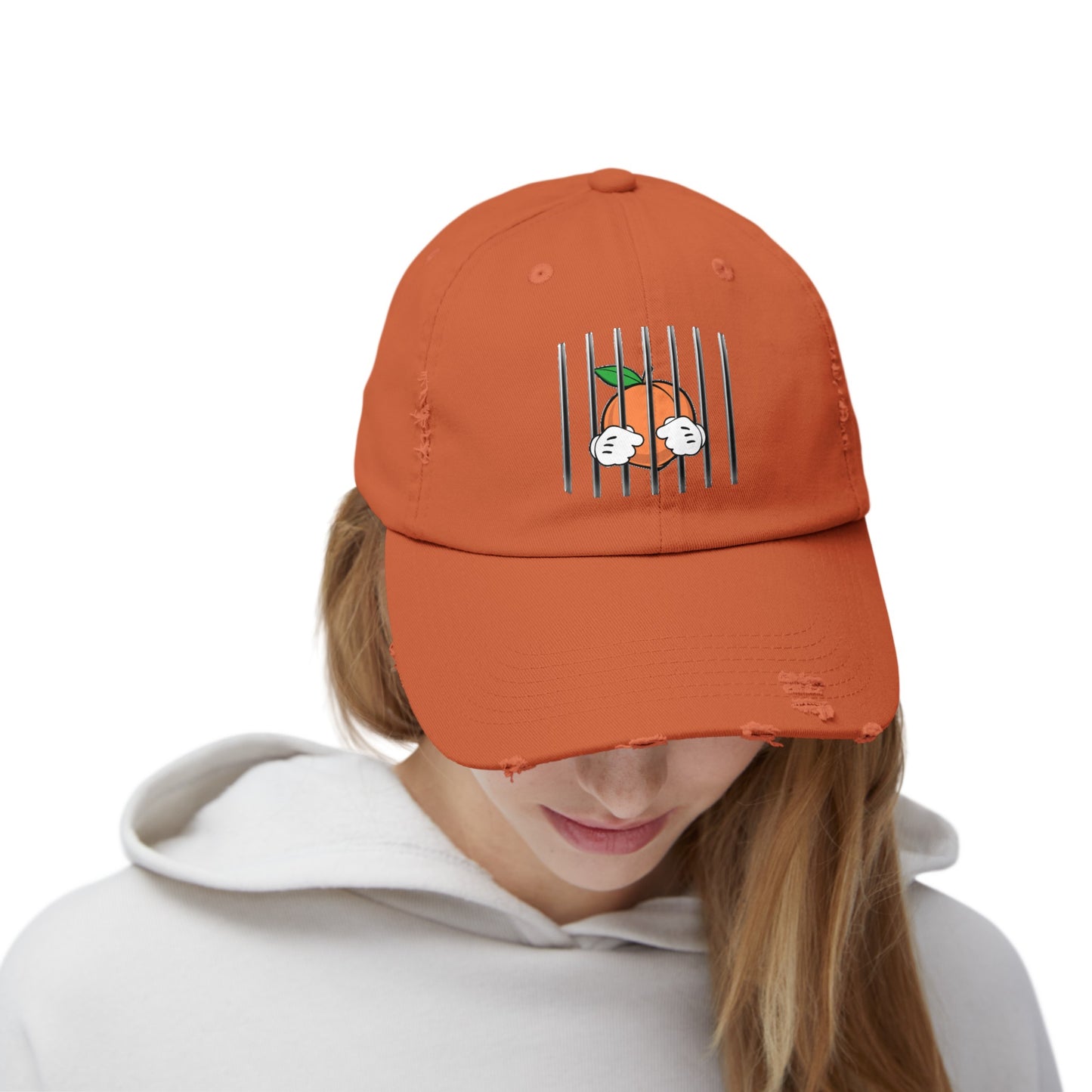 Free The Peach Distressed Cap