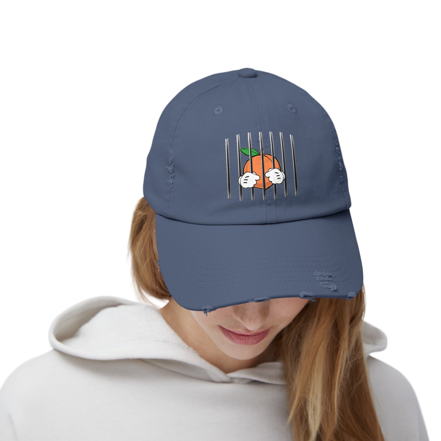 Free The Peach Distressed Cap