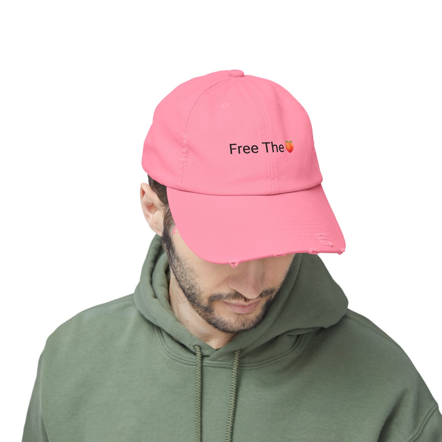 Free The 🍑 Distressed Cap