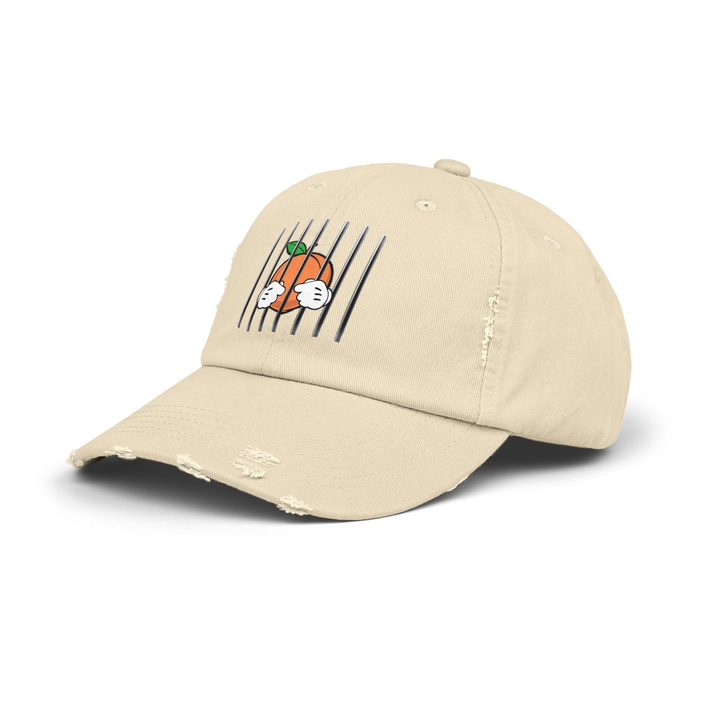 Free The Peach Distressed Cap