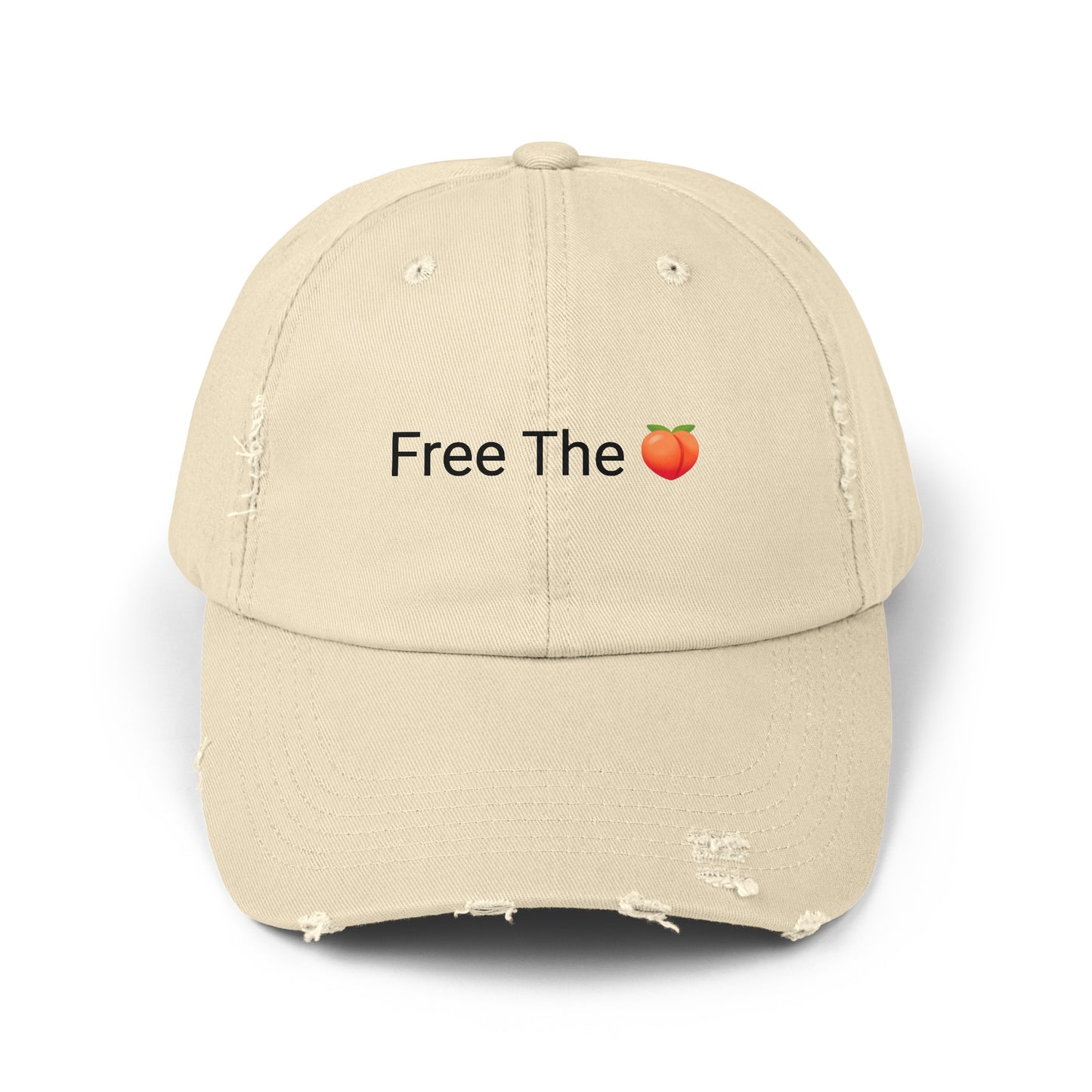 Free The 🍑 Distressed Cap