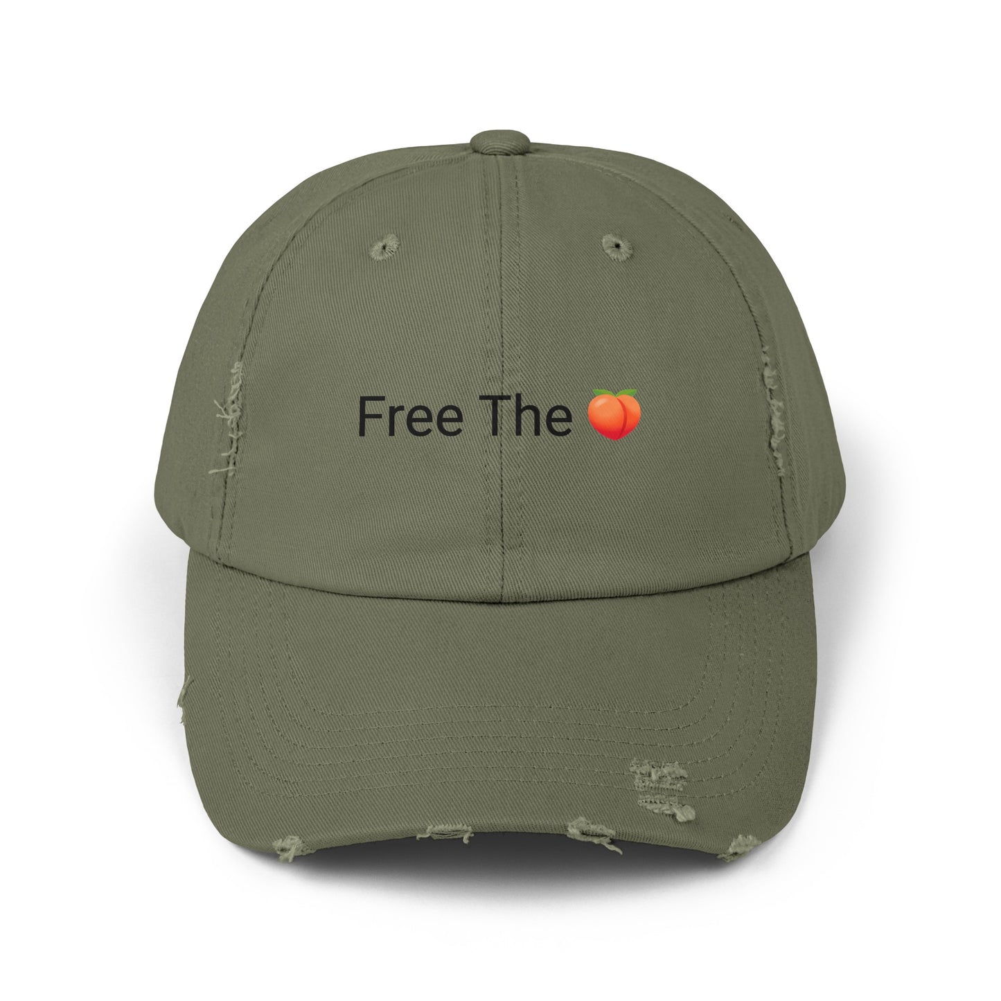 Free The 🍑 Distressed Cap