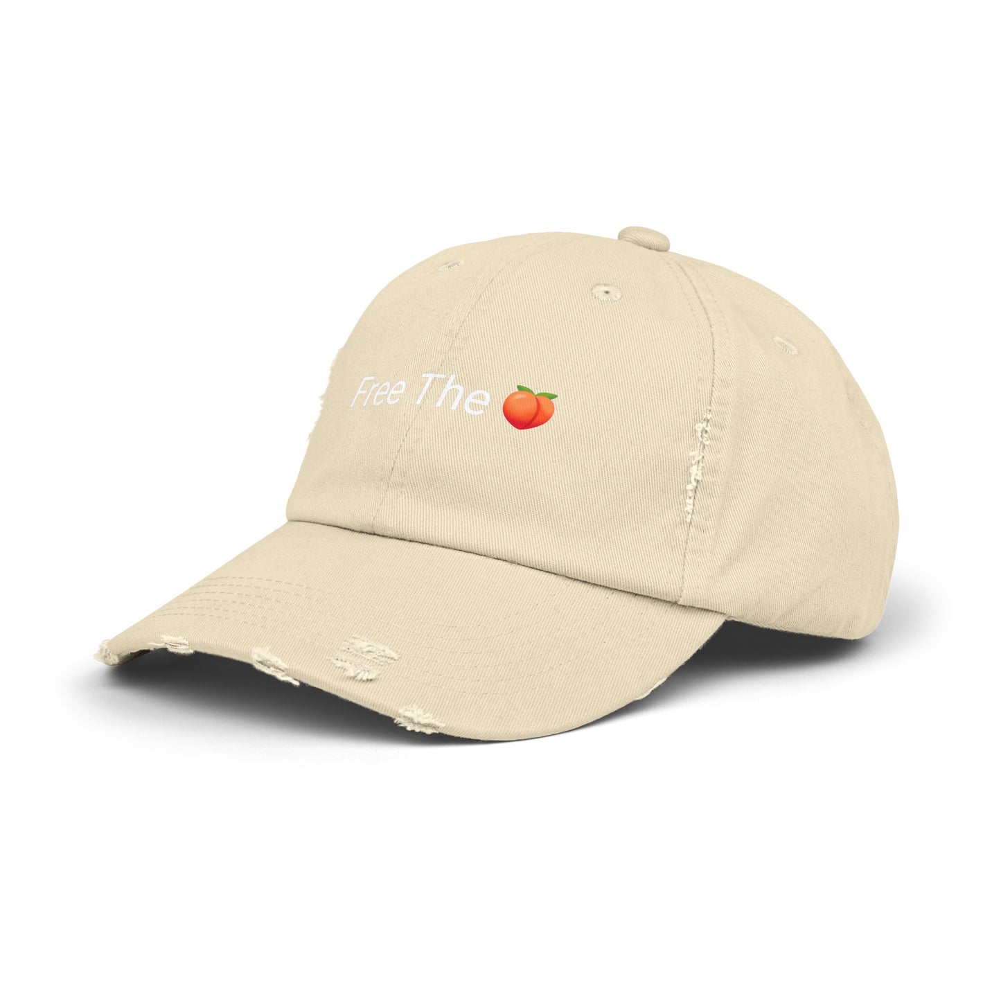 Free The 🍑 Distressed Cap