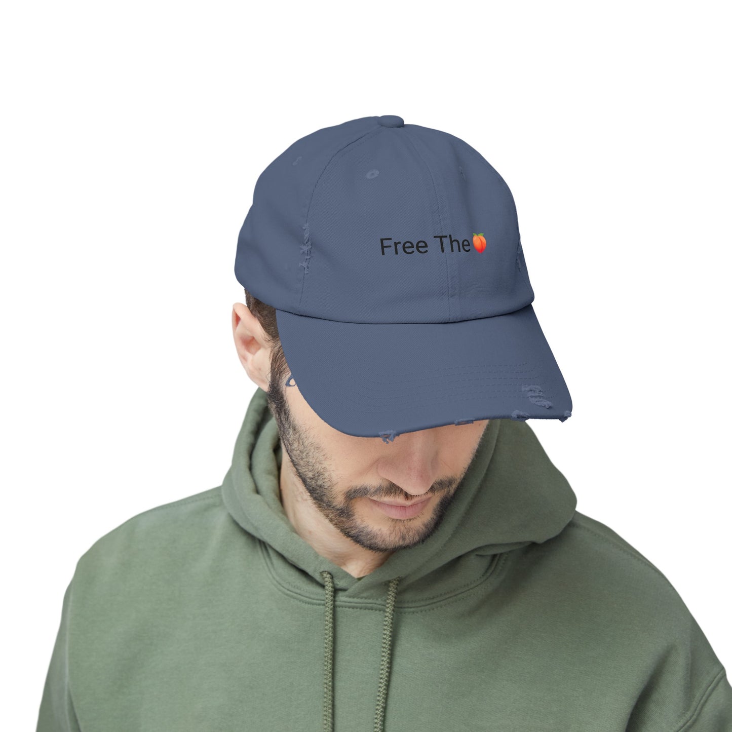 Free The 🍑 Distressed Cap