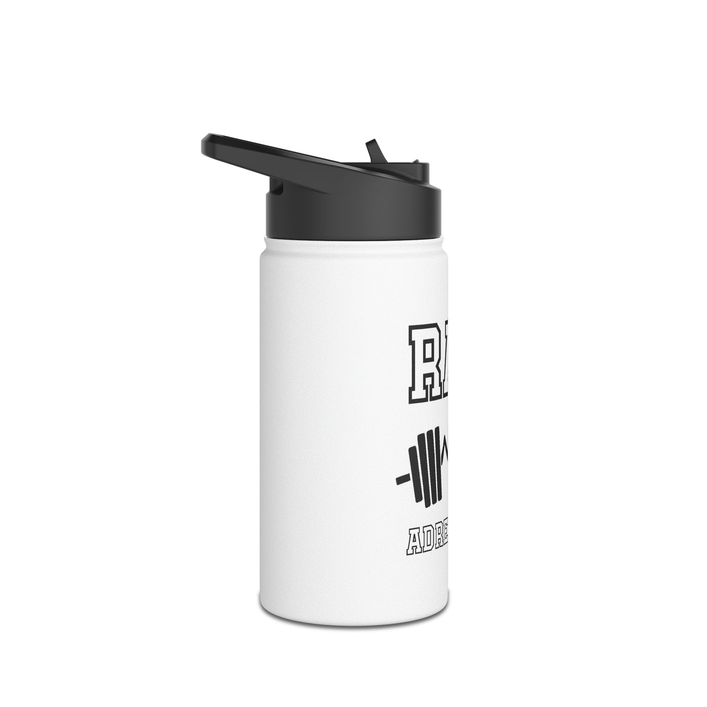 Raw Adrenaline looking Stainless Steel Water Bottle, Standard Lid