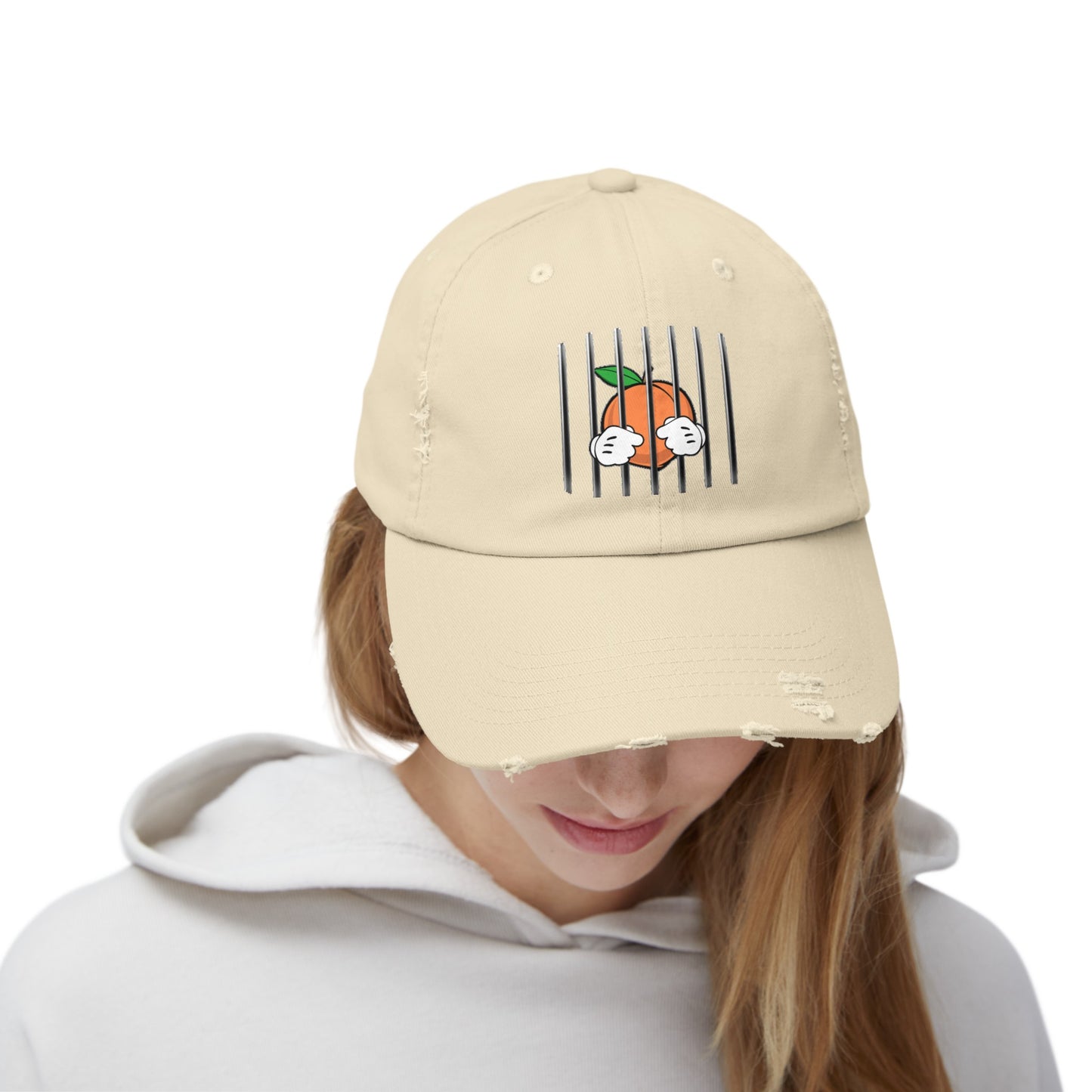 Free The Peach Distressed Cap