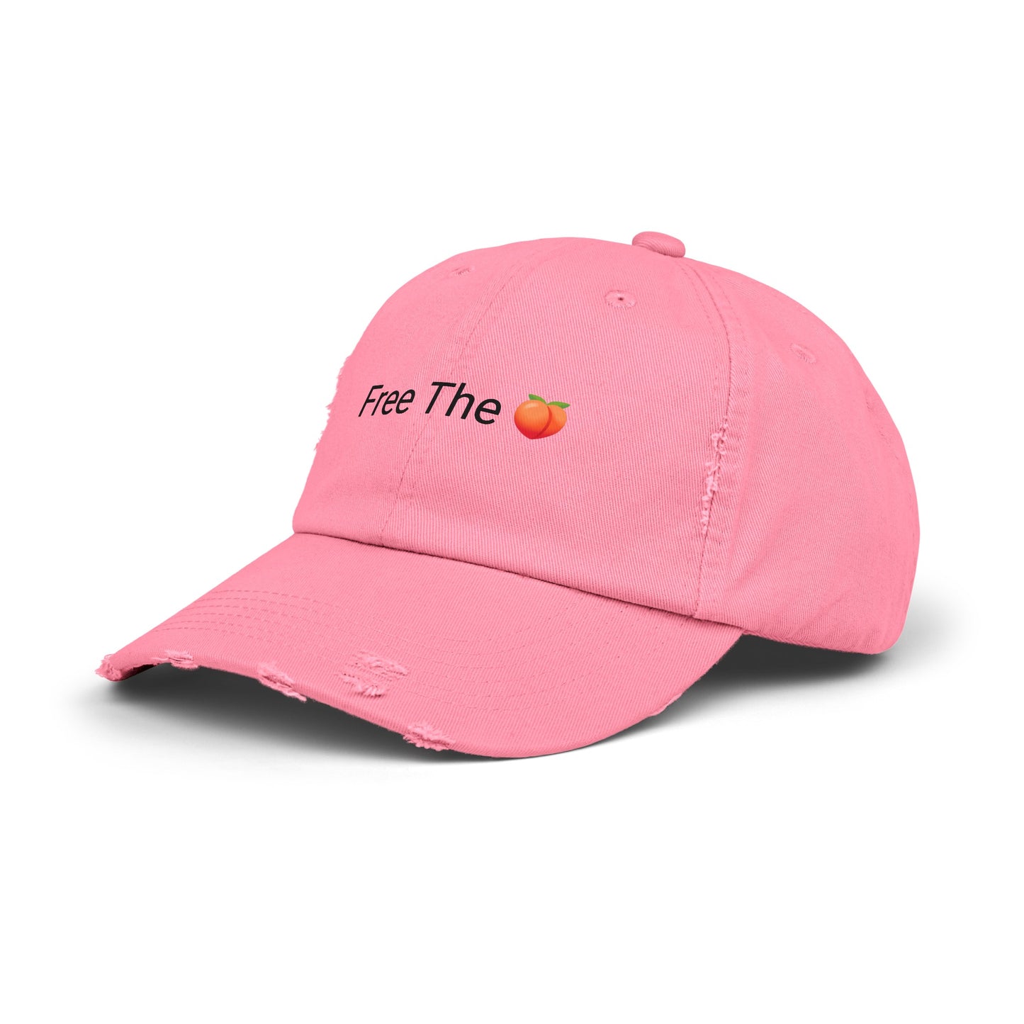 Free The 🍑 Distressed Cap