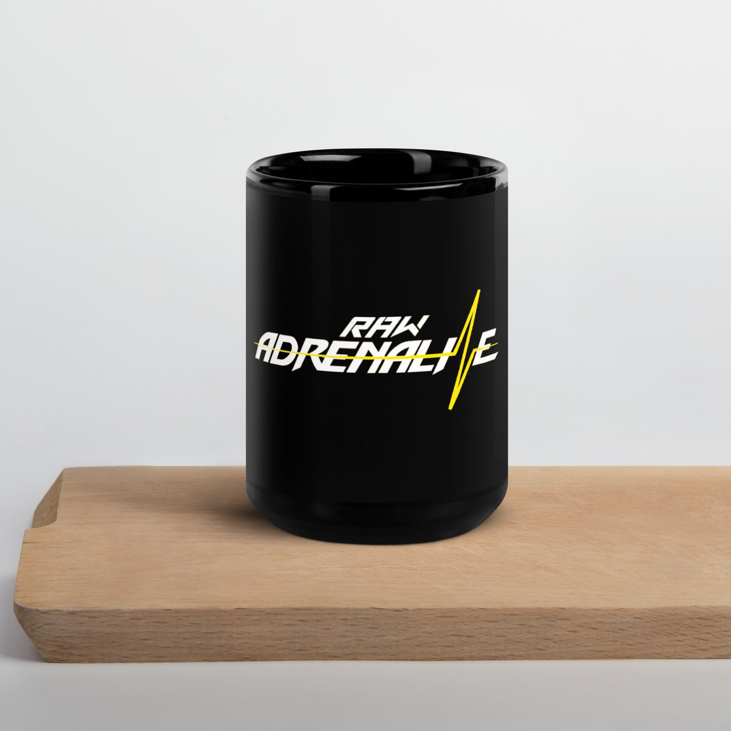 Raw Adrenaline Black Glossy Mug