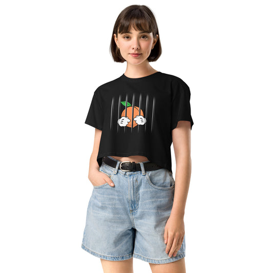 Free The Peach Women’s crop top